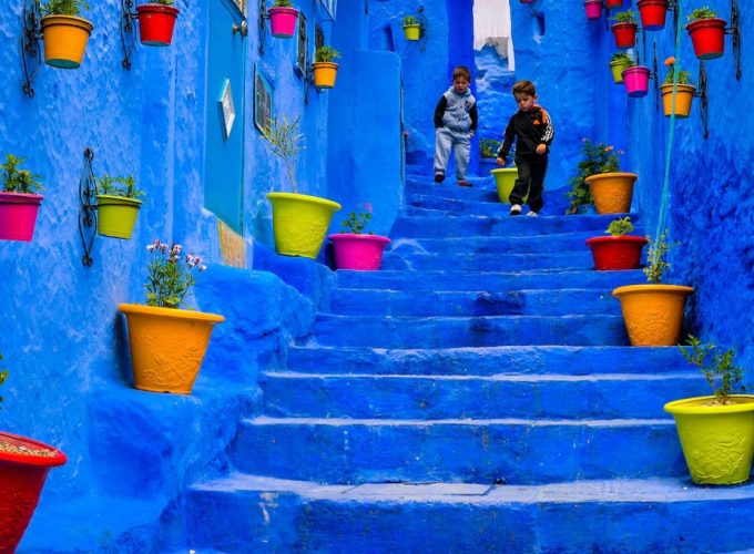 Agence de voyages à Marrakech, Maroc