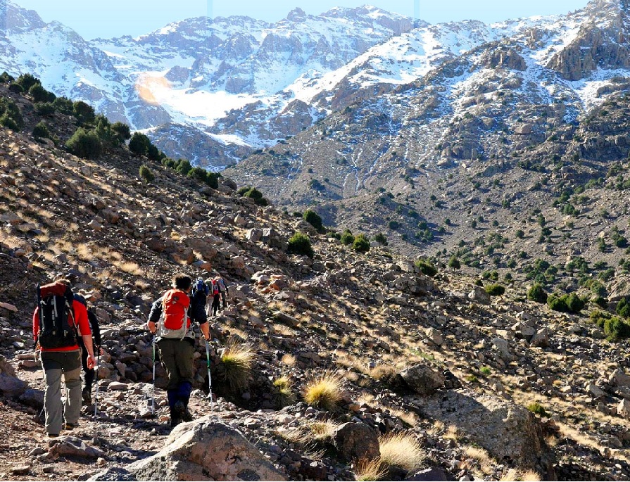 Marrakech (région) : Randonnée pédestre dans le parc national du Toubkal