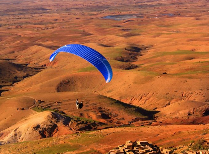 Marrakesh : Paragliding at Plateau du Kik