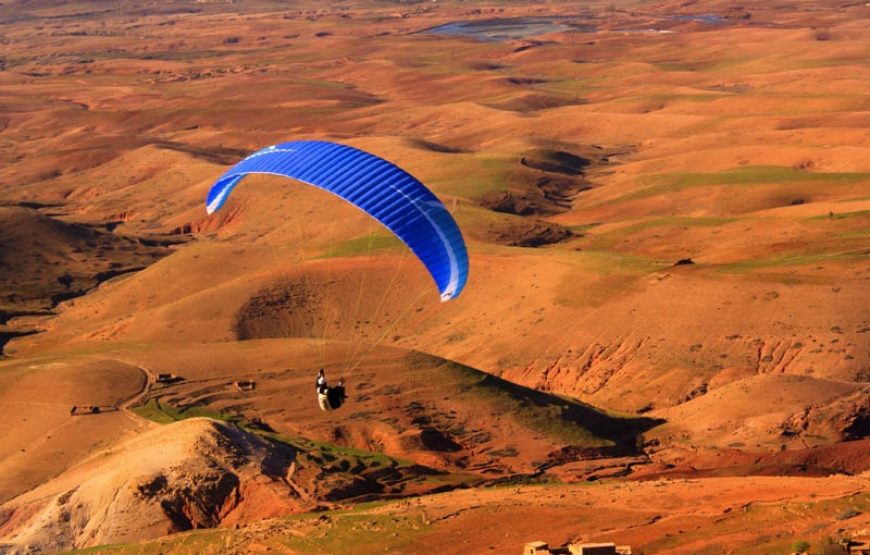 Marrakesh : Paragliding at Plateau du Kik