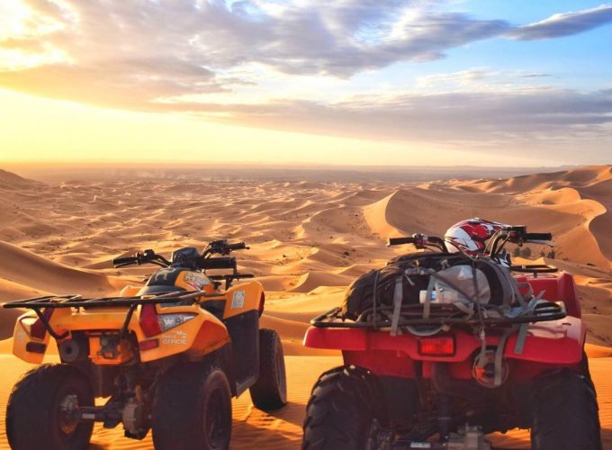 Merzouga / Erg Chebbi : Quad Biking on the Sahara dunes