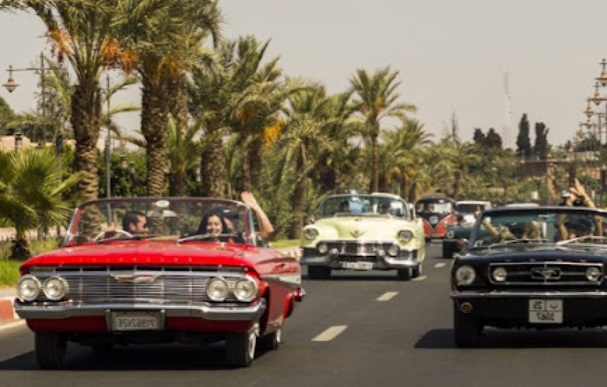 Marrakech : Grand tour en voiture de collection