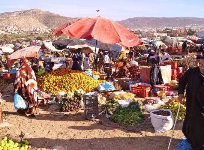 Agence de voyages à Marrakech, Maroc