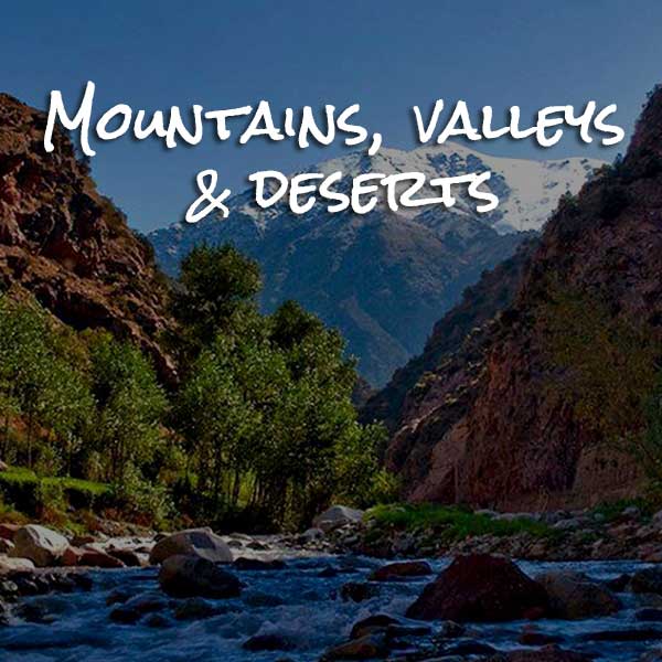 theme montagnes vallees deserts en